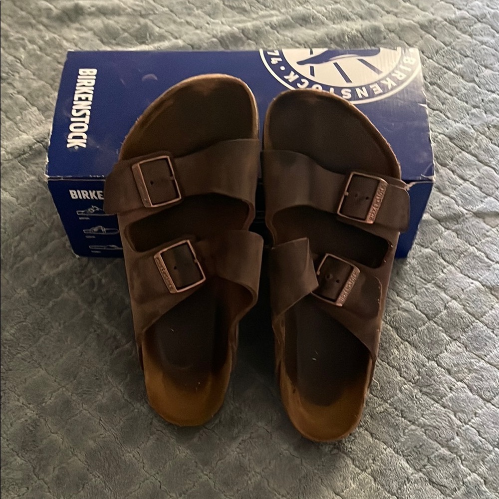 Birkenstock Brown Sandals Classic Two-Strap Design